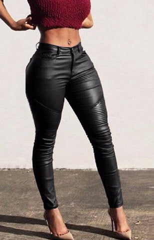 LOVELY IN LEATHER PENCIL PANTS - B ANN'S BOUTIQUE