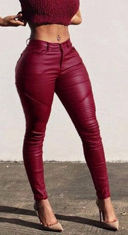 LOVELY IN LEATHER PENCIL PANTS - B ANN'S BOUTIQUE