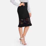 MEGAN'S MIDNIGHT RUFFLE - B ANN'S BOUTIQUE