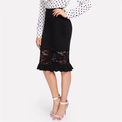 MEGAN'S MIDNIGHT RUFFLE - B ANN'S BOUTIQUE