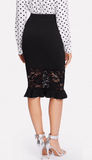 MEGAN'S MIDNIGHT RUFFLE - B ANN'S BOUTIQUE