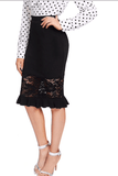 MEGAN'S MIDNIGHT RUFFLE - B ANN'S BOUTIQUE