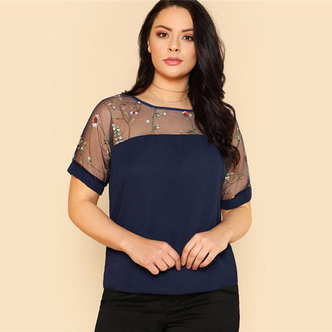 MESH MEADOWS TOP - B ANN'S BOUTIQUE