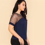 MESH MEADOWS TOP - B ANN'S BOUTIQUE