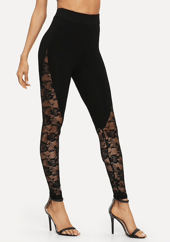 MIDNIGHT FLOWERS LEGGINGS - B ANN'S BOUTIQUE