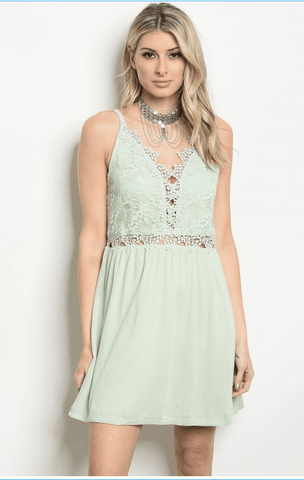 MIRANDA’S MINT LACE DRESS - B ANN'S BOUTIQUE