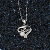 MOM OPAL HEART NECKLACE - B ANN'S BOUTIQUE