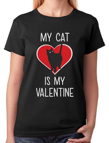 MY CAT IS MY VALENTINE TEE - B ANN'S BOUTIQUE