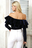 NAVY NIGHTS BODYSUIT - B ANN'S BOUTIQUE