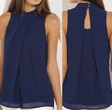 NAVY NIGHTS SHELL TOP - B ANN'S BOUTIQUE