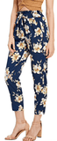 NEEVA NAVY FLORAL ANKLE PANTS - B ANN'S BOUTIQUE