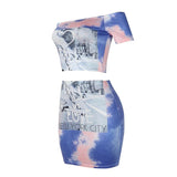 NYC LOVE TIE-DYE SKIRT SET - B ANN'S BOUTIQUE