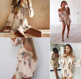 OFF-THE-SHOULDER FLORAL ROMPER - B ANN'S BOUTIQUE