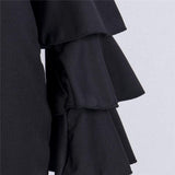 OFF-THE-SHOULDER RUFFLED SLEEVES DRESS - B ANN'S BOUTIQUE