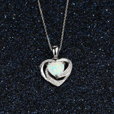 OPAL HEART NECKLACE - B ANN'S BOUTIQUE