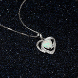 OPAL HEART NECKLACE - B ANN'S BOUTIQUE