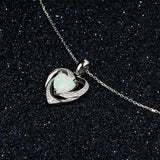 OPAL HEART NECKLACE - B ANN'S BOUTIQUE