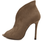 OPEN TOE OPEN FRONT BOOTIE - B ANN'S BOUTIQUE, LLC