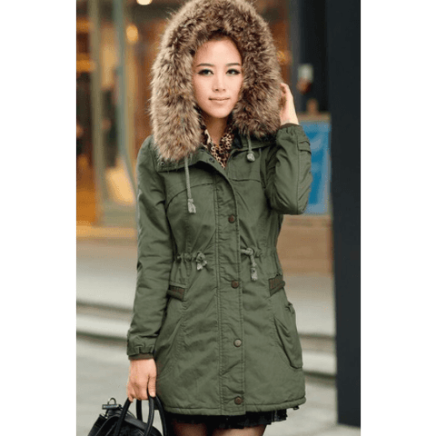 PARKA COAT WITH FAUX FUR LINING - B ANN'S BOUTIQUE