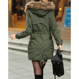 PARKA COAT WITH FAUX FUR LINING - B ANN'S BOUTIQUE