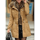 PARKA COAT WITH FAUX FUR LINING - B ANN'S BOUTIQUE