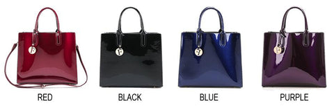 PATENT LEATHER TOTE - B ANN'S BOUTIQUE