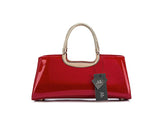 PATENT LEATHER ZIPPERED TOTE - B ANN'S BOUTIQUE, LLC