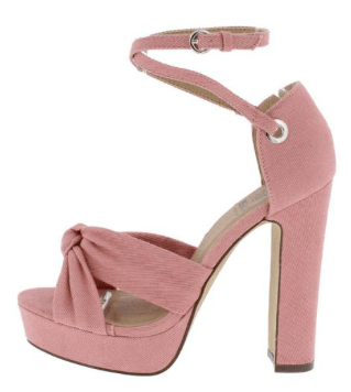 PINK KNOTTED PEEP TOE CROSS ANKLE STRAP HEEL - B ANN'S BOUTIQUE