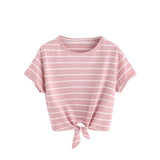 PINKY PROMISE TIE-UP TEE - B ANN'S BOUTIQUE