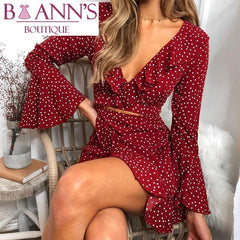 PIPER’S PEEK-A-BOO POLKA DOT DRESS