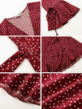PIPER’S POLKA DOT WRAP MINI DRESS - B ANN'S BOUTIQUE