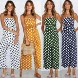 POLKA DOT PARTY JUMPSUIT - B ANN'S BOUTIQUE