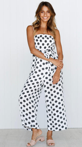 POLKA DOT PARTY JUMPSUIT - B ANN'S BOUTIQUE