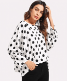 POLKA DOT PARTY TIME BLOUSE - B ANN'S BOUTIQUE