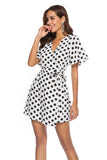 POLKA DOT PERFECT WRAP DRESS - B ANN'S BOUTIQUE