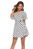 POLKA DOT PERFECT WRAP DRESS - B ANN'S BOUTIQUE