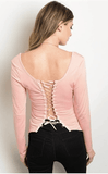 PRETTY AS A PEACH CORSET TOP - B ANN'S BOUTIQUE