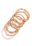 PRETTY IN PINK BEADED BRACELET - B ANN'S BOUTIQUE