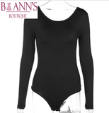 RAE’S RUFFLE BACKLESS BODYSUIT - B ANN'S BOUTIQUE