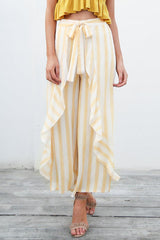 REBEL’S RUFFLE STRIPED PANTS