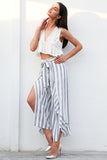 REBEL’S RUFFLE STRIPED PANTS - B ANN'S BOUTIQUE, LLC