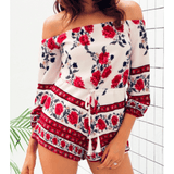 RED ALERT ROMPER - B ANN'S BOUTIQUE