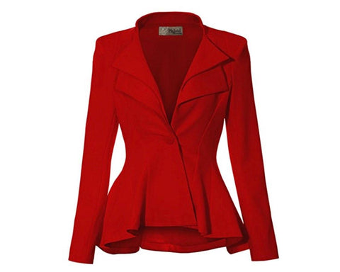 RED BLAZER JACKET - B ANN'S BOUTIQUE, LLC