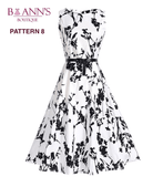 RETRO FLORAL A-LINE DRESS - B ANN'S BOUTIQUE, LLC