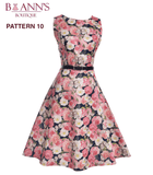 RETRO FLORAL A-LINE DRESS - B ANN'S BOUTIQUE, LLC