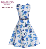 RETRO FLORAL A-LINE DRESS - B ANN'S BOUTIQUE, LLC