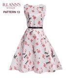 RETRO FLORAL A-LINE DRESS - B ANN'S BOUTIQUE, LLC