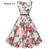 RETRO FLORAL A-LINE DRESS - B ANN'S BOUTIQUE, LLC