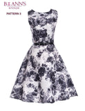 RETRO FLORAL A-LINE DRESS - B ANN'S BOUTIQUE, LLC