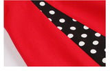 RETRO  POLKA DOT A-LINE DRESS - B ANN'S BOUTIQUE, LLC